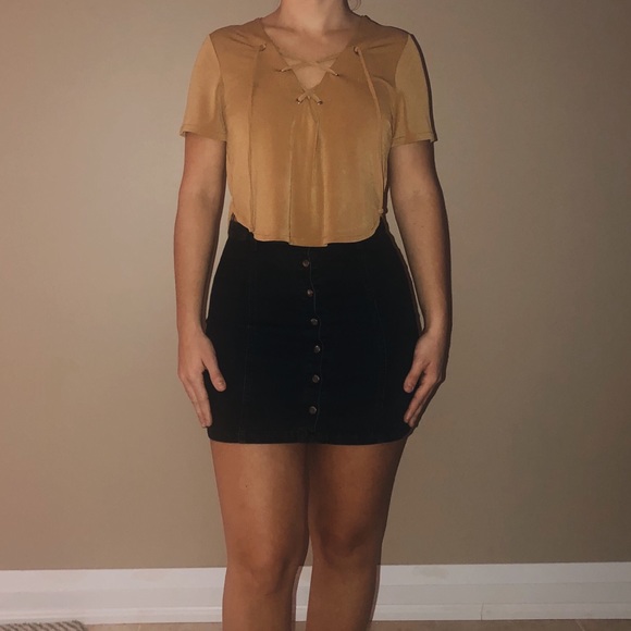 EXPRESS cropped blouse - Picture 3 of 7